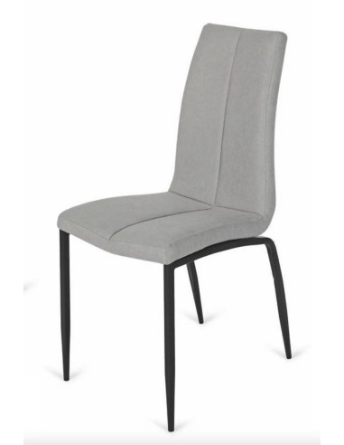 Cadeira de design Nova, tecido, metal preto.