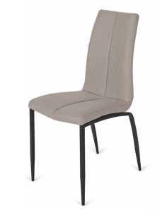 Silla de diseño Nova, tela, metal negro.