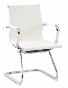 Silla Escritorio Carlos, confidente, Similpiel, patín cromado 2