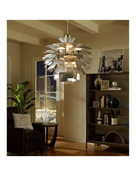 Lámpara Colgante ARTI 70 plata, Inspirada P.Henningsen