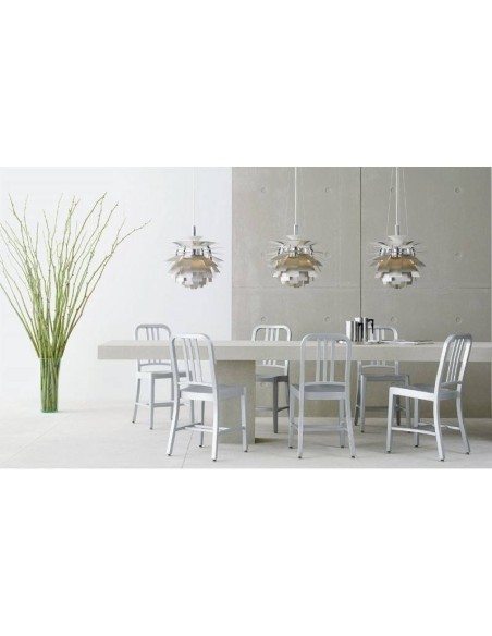 ARTI 70 prata pingente lâmpada, inspirado P. Henningsen ARTI 70 prata pingente lâmpada, inspirado P. Henningsen