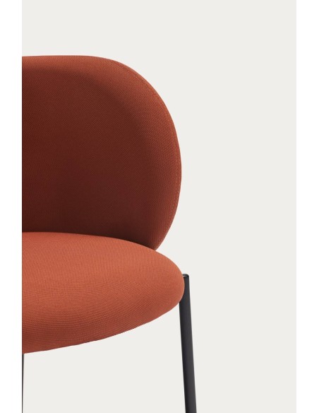 Poltrona de design Mogi, tecido, metal