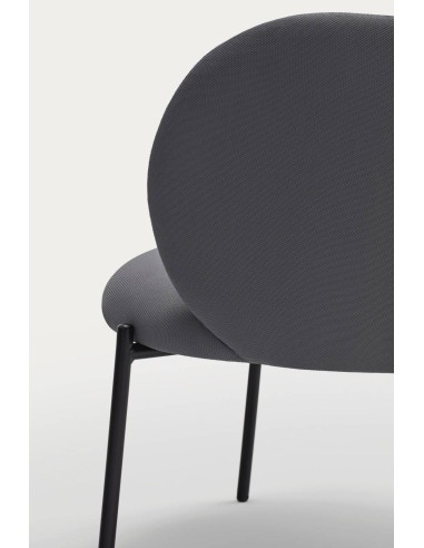 Poltrona de design Mogi, tecido, metal