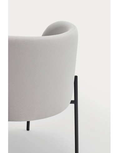 Poltrona de design Mogi, tecido, metal