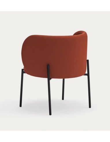 Butaca de diseño Mogi, tejido, metal