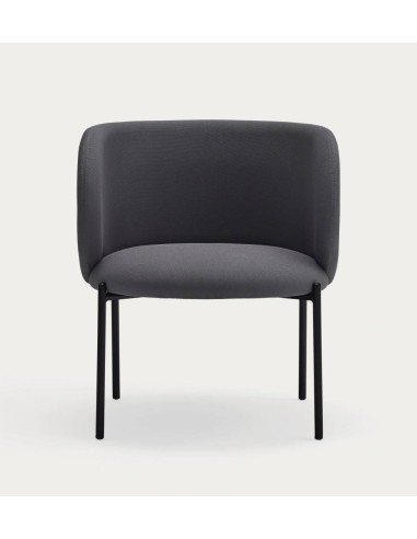 Poltrona de design Mogi, tecido, metal