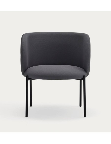 Poltrona de design Mogi, tecido, metal