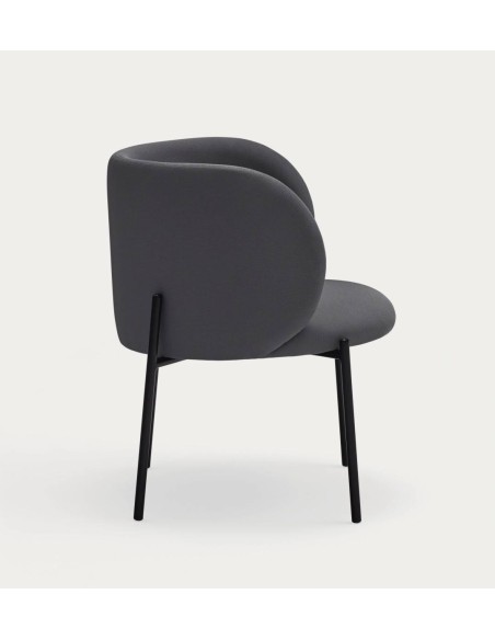 Poltrona de design Mogi, tecido, metal