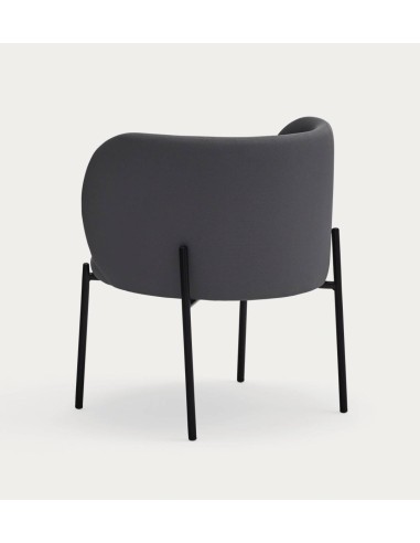 Poltrona de design Mogi, tecido, metal