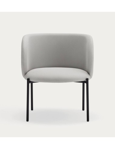 Poltrona de design Mogi, tecido, metal