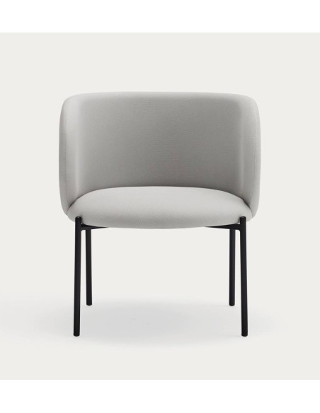 Poltrona de design Mogi, tecido, metal