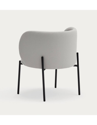 Poltrona de design Mogi, tecido, metal