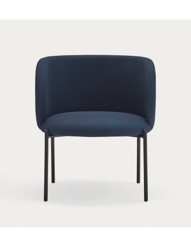 Poltrona de design Mogi, tecido, metal