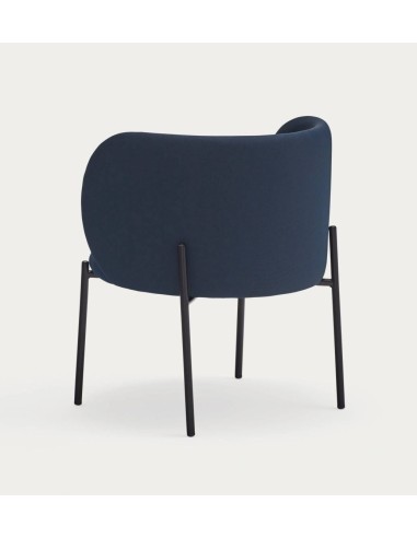 Poltrona de design Mogi, tecido, metal