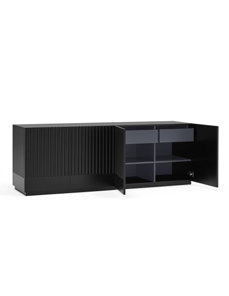 Teulat aparador Doric 198x48, preto Teulat aparador Doric 198x48, preto