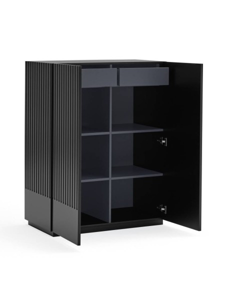 Teulat móvel auxiliar DORIC 90x120, preto