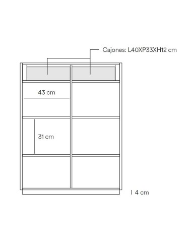 Teulat móvel auxiliar DORIC 90x120, branco