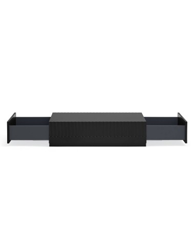 TEULAT mesa de café DORIC 110X60 com gavetas, preto