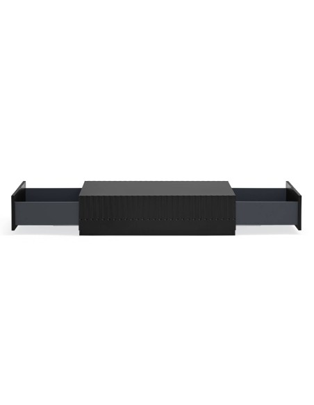 TEULAT mesa de café DORIC 110X60 com gavetas, preto
