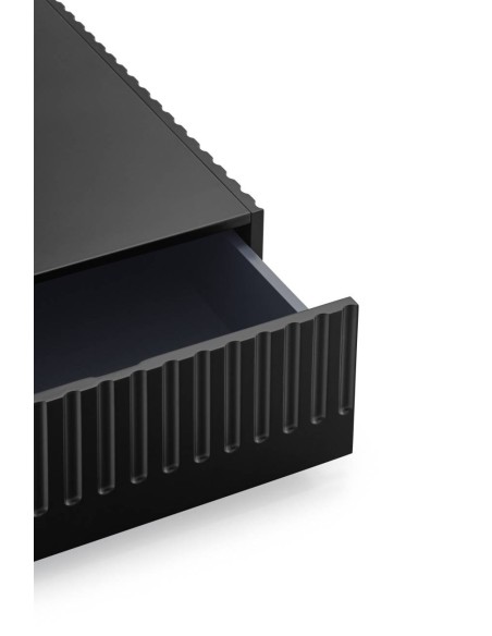 TEULAT mesa de café DORIC 110X60 com gavetas, preto