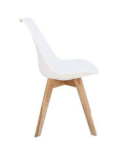 Cadeira de jantar nordico ACANTHA, polipropileno e for natural