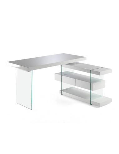 Mesa RUMBLE 140X65 (127) branco, vidro