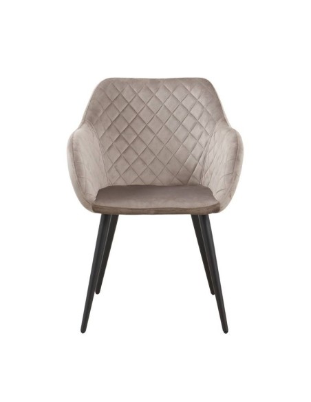 Sillón ROLAN, metal, tapizado velvet .