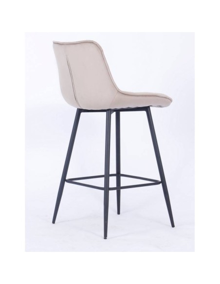 Taburete FABIAN, metal, tapizado velvet.