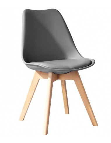 Cadeira De Jantar Nordico Acantha, Polipropileno E For Natural