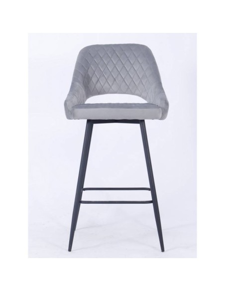 Tamborete HORIO, metal, estofado velvet.