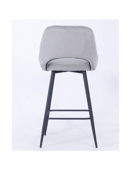 Tamborete HORIO, metal, estofado velvet.