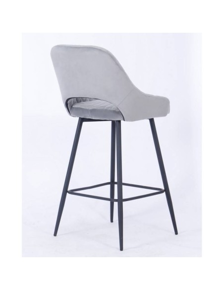 Taburete HORIO, metal, tapizado velvet.