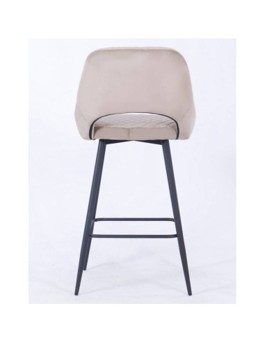 Tamborete HORIO, metal, estofado velvet.