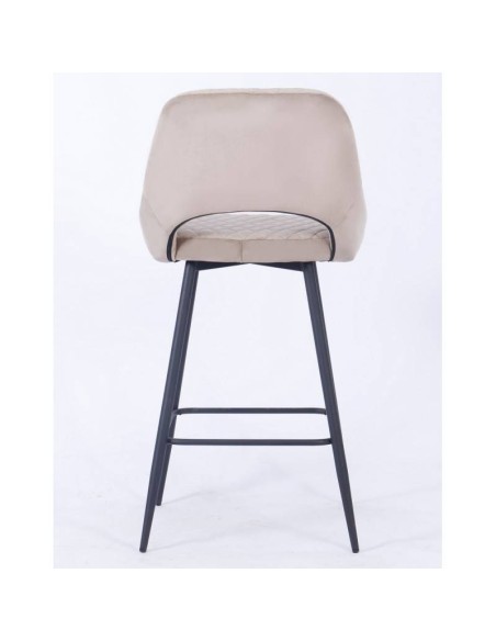 Tamborete HORIO, metal, estofado velvet.