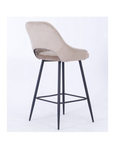 Tamborete HORIO, metal, estofado velvet.