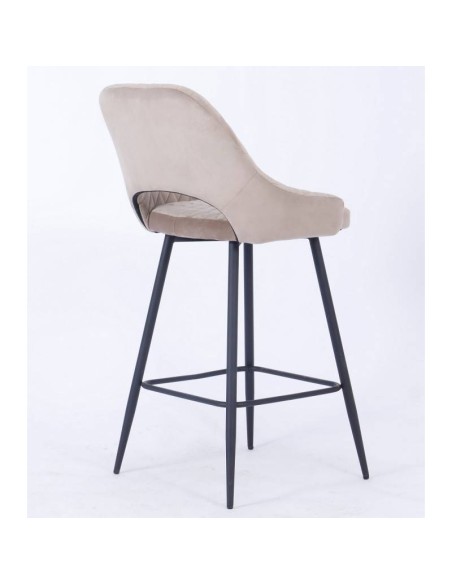 Tamborete HORIO, metal, estofado velvet.