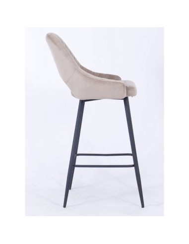 Tamborete HORIO, metal, estofado velvet.