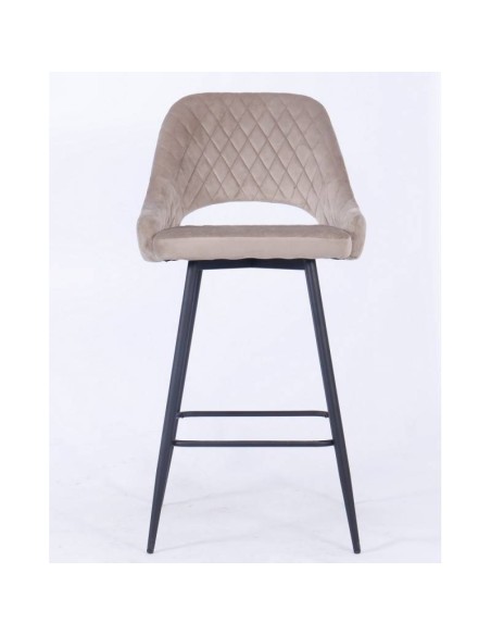 Tamborete HORIO, metal, estofado velvet.