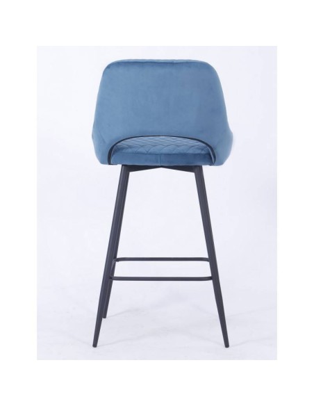 Tamborete HORIO, metal, estofado velvet.