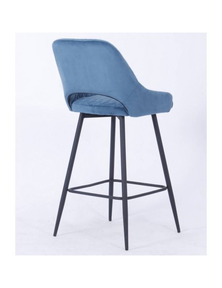 Taburete HORIO, metal, tapizado velvet.