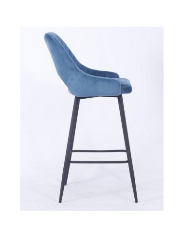 Tamborete HORIO, metal, estofado velvet.