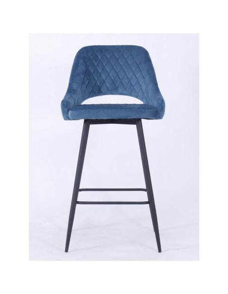 Taburete HORIO, metal, tapizado velvet.