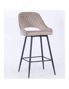 Tamborete HORIO, metal, estofado velvet.