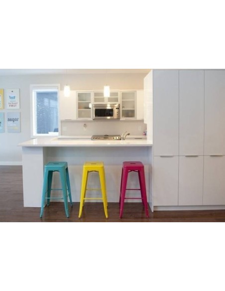 Taburete Tolix|Replica Xavier Pauchard Amarillo Taburete Tolix|Replica Xavier Pauchard Amarillo