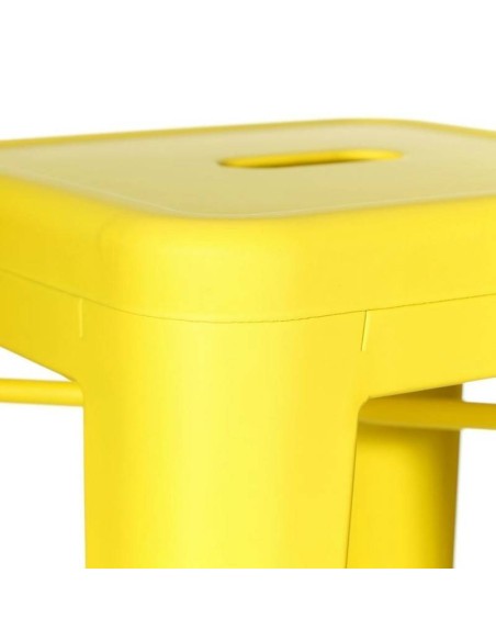 Tamborete Tolix / Replica Xavier Pauchard Amarelo Tamborete Tolix / Replica Xavier Pauchard Amarelo