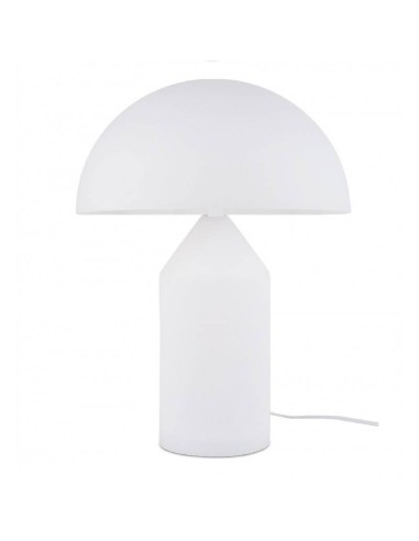 Candeeiro de mesa cogumelo, metal, Branco.