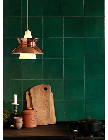 Lámpara de techo Marina, colgante, metal, bronce