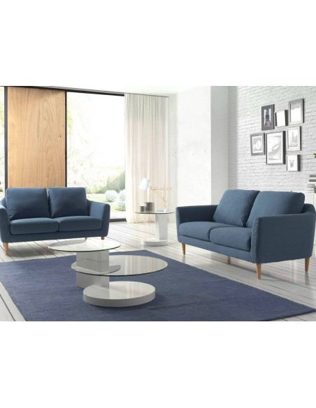 MESA CENTRO LEA 120x80 (65) CRISTAL, madera blanca