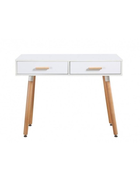 Escritorio  ZIEUS, blanca, cajones blancos, 100 x 50 cms.