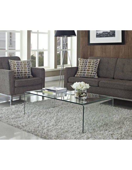 Mesa Baja De Cristal Curvado Chera 100x48 Mesa Baja De Cristal Curvado Chera 100x48